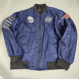 NASA Reversible USA Flag Voyager Bomber Jacket